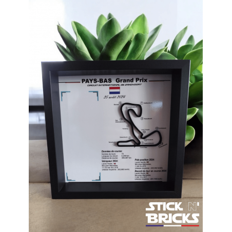 Cadre Exposition Speed Champion Grand Prix des Pays-Bas "Zandvoort" tracé 3D