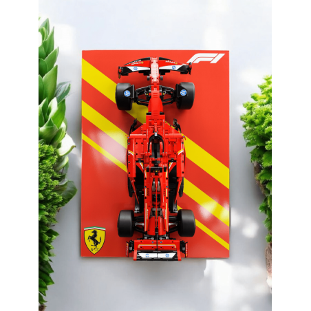 Tableau Design Aluminum Dibon 50cm x70cm version 2- F1 Ferrari SF-24 réf 42207