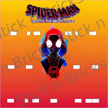 Fond de cadre Série Spider-Man : Across the Spider-Verse v3:  25x25 cm 12+4 emplacements