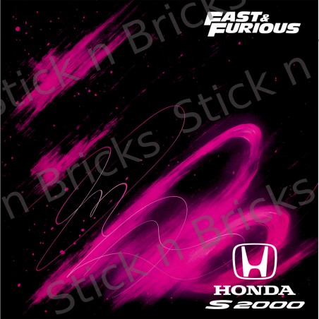 Fond de cadre Speedchampion25x25 cm pour Honda S2000 2 Fast 2 Furious réf 77241