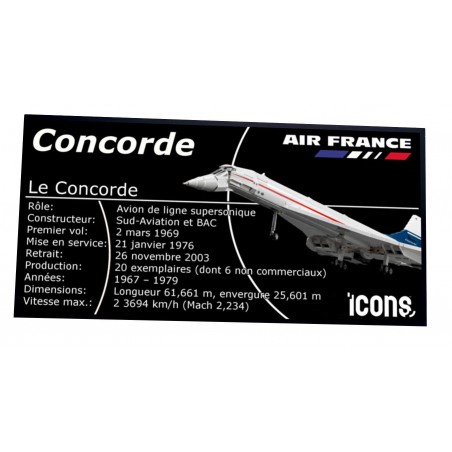 PlaqueType UCS Le concorde -réf 10318