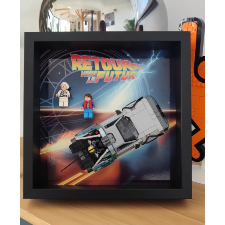 Cadre 25x25cm Delorean Retour vers le Futur V2 - réf 77256
