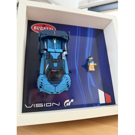 Cadre 25x25cm Hypercar Bugatti Vision GT- réf 77253