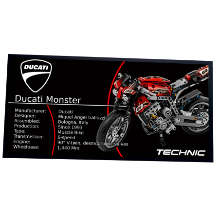 Plaque type UCS Motorbike MODEL B réf 8051