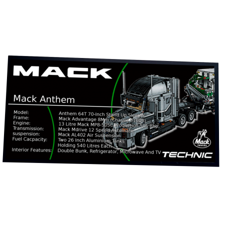 Plaque type UCS Mack Anthem réf 42078