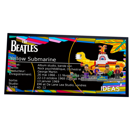 Plaque type UCS Yellow Submarine réf 21306