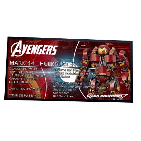 Plaque type UCS The Hulkbuster Ultron Edition réf 76105