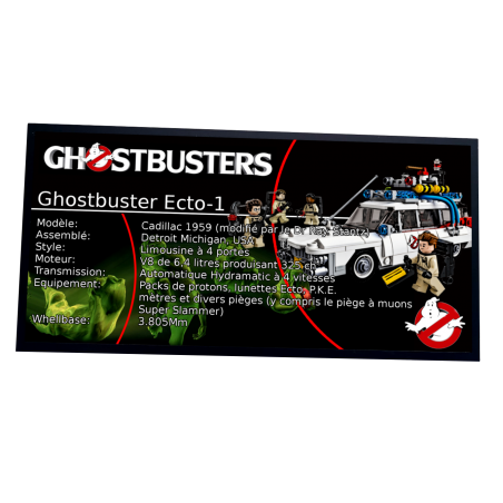 Plaque type UCS Ghostbusters Ecto réf 21108