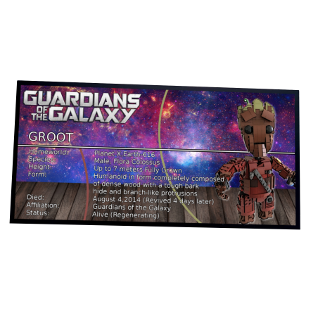 Plaque type UCS  Baby Groot UCS MOC