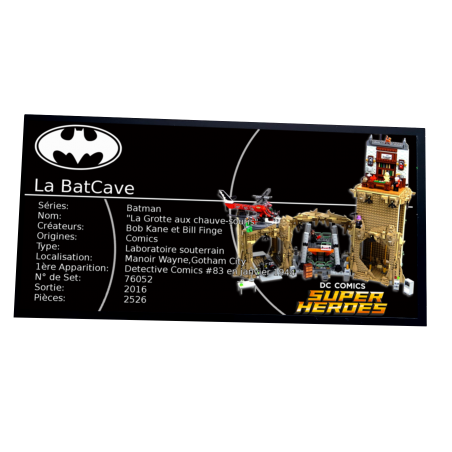 Plaque type UCS Batcave réf 76052