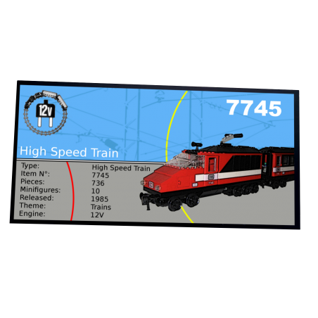 Plaque type UCS High-Speed City Express Passenger réf 7745