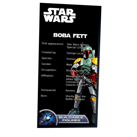 Plaque type UCS Boba Fett réf 75533