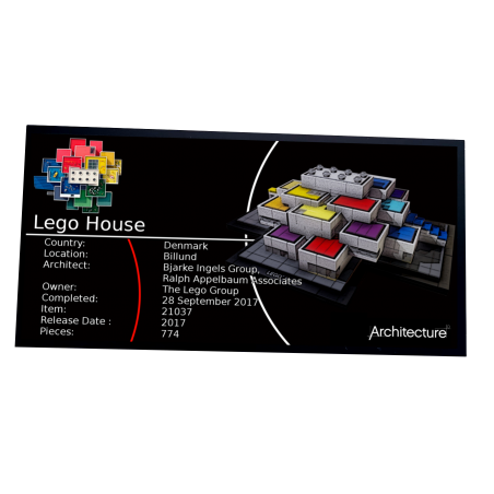 Plaque type UCS LEGO House Billund réf 21037